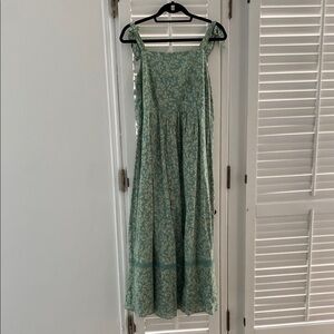 Floral Green Maxi Dress